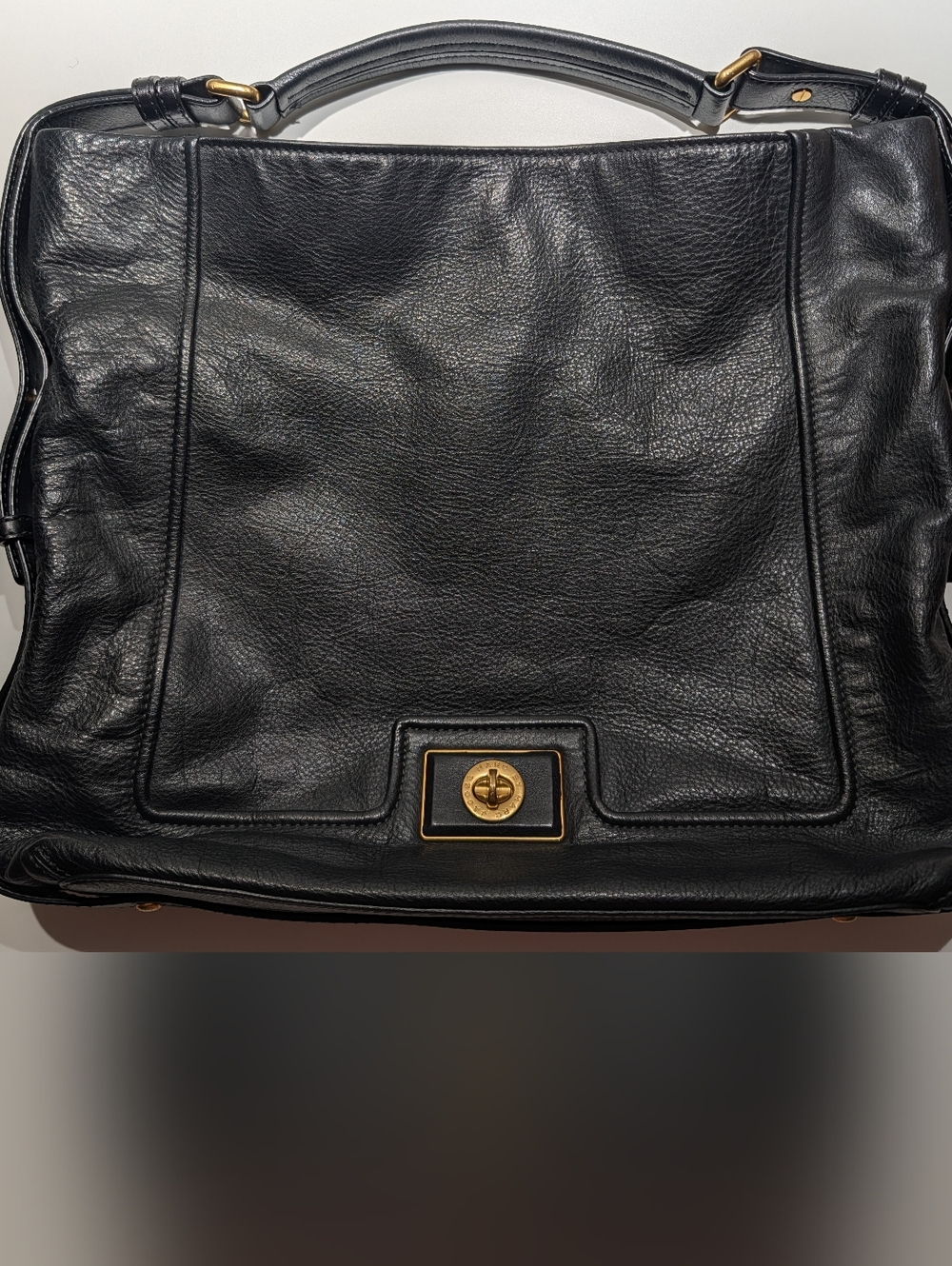 Marc By Marc Jacobs Classic Black Leather Purse  with Gold Hardware